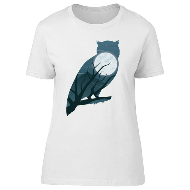 Night Sky In An Owl Silhouette T-Shirt Men -Image by Shutterstock, Male Medium
