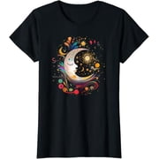 Night Sky Moon Lunar Stars Sun Love Galaxy T-Shirt