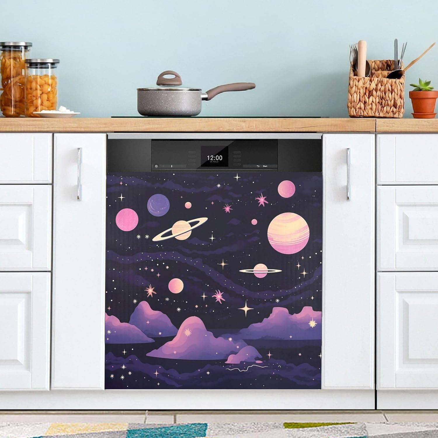 Evil Skull Skeleton Dishwasher Magnet Cover - 23x26 Inch Decorative PVC Cover For Kitchen Appliances - View #8