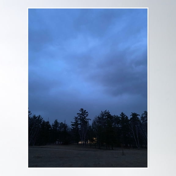Night Sky Poster Wall Art, Modern Wall Decor, 8x12 UNFRAMED