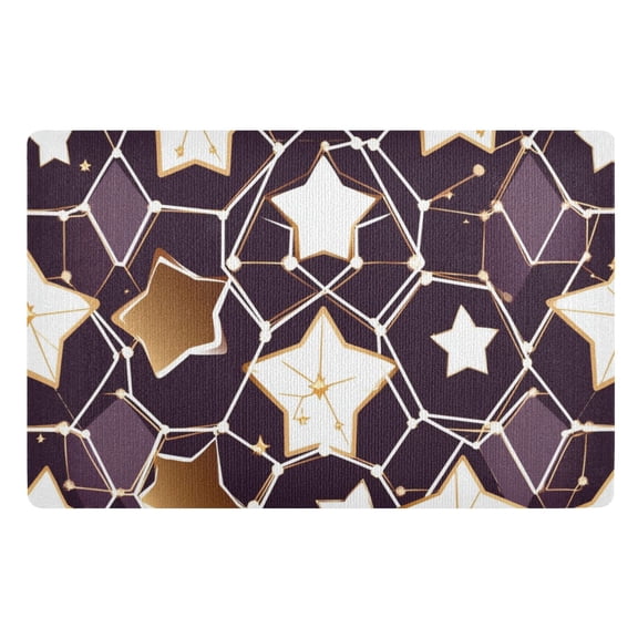 Night Sky Star Print Floor Door Mat Outdoor Indoor for Home Entrance Welcome Mats 32"x20"