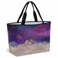 thumbnail image 1 of Night Sky Stars Beach Bag for Women, Large Breathable Mesh Beach Tote Bag, Shooting Star Cloud Galaxy Sandproof Lightweight Travel Bags for Vacation Picnic Swimming Pool 15.7"x15.7"x9.1", 1 of 9