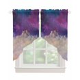 thumbnail image 1 of Night Sky Stars Swag Valances for Windows, Shooting Star Cloud Galaxy Rod Pocket Sheer Valances for Large Windows, Swag Toppers Light Filtering for Kitchen Living Room 2 Panels 36''x45'', 1 of 6