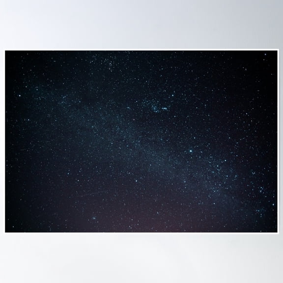 Night Sky Stars With Dark Sky Photography Poster Wall Art, Modern Wall Decor, 8x12 UNFRAMED