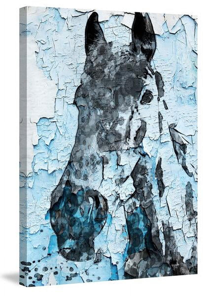 "Night Song Horse" Painting Print on Wrapped Canvas
