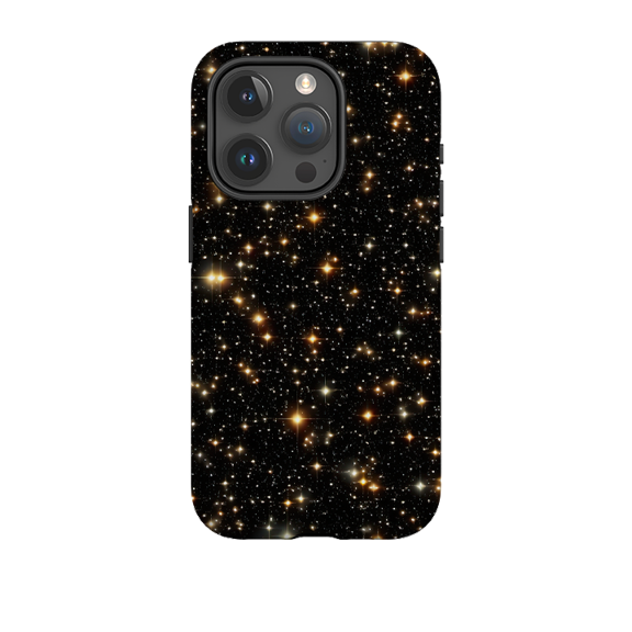 Night Sparkle Faux Glitter Art Phone Case for iPhone 16 15 14 13 12 11 Pro Max