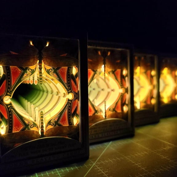 "Night Symphony" Gambling Frog Infinity cut playing cards w/LEDs -3Decks Designs