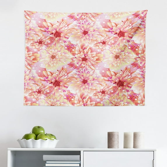 Night Tapestry, Lightning Strike Thunderstorm in The Air at Dark Night Rainy Electric Force Bolts Image, Fabric Wall Hanging Decor for Bedroom Living Room Dorm, 2 Sizes, Blue, by Ambesonne