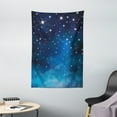 thumbnail image 1 of Night Tapestry, Vibrant Star in Abstract Ombre Style Sky Astronomy Themed Graphic, Wall Hanging for Bedroom Living Room Dorm Decor, 40W X 60L Inches, Pale Blue Dark Blue White, by Ambesonne, 1 of 2