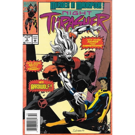 Night Thrasher #3 (Newsstand) VF ; Marvel Comic Book