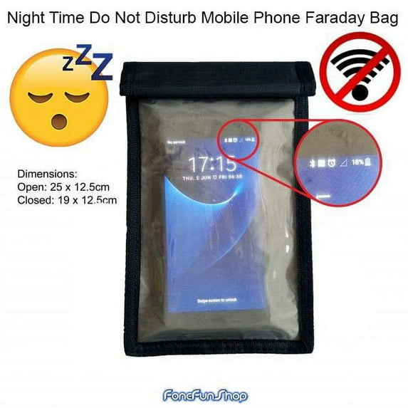 Night Time Do Not Disturb Faraday Bag For Smart Phone