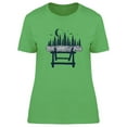 thumbnail image 1 of Night Time Log Forest Behind Tee Women's -Image by Shutterstock, 1 of 1