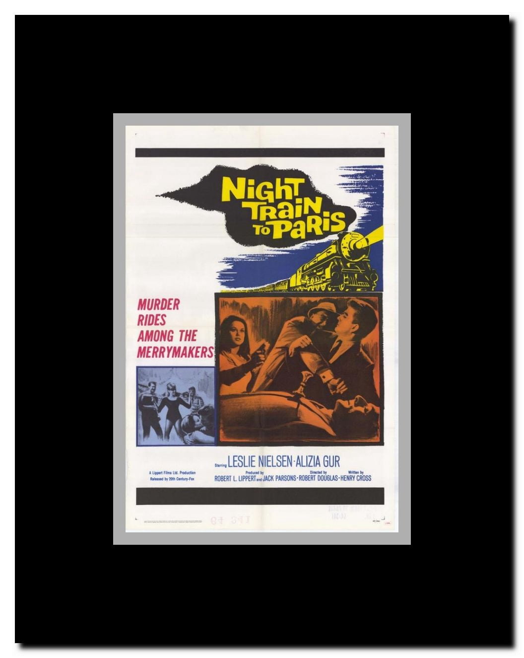 Night Train to Paris Framed Movie Poster