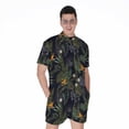 thumbnail image 1 of Night Tropical Hawaii Pattern Short Sleeve Men'S Rompers, Aloha Tropical Hawaiian Casual Summer Jumpsuits Outfit, 1 of 4