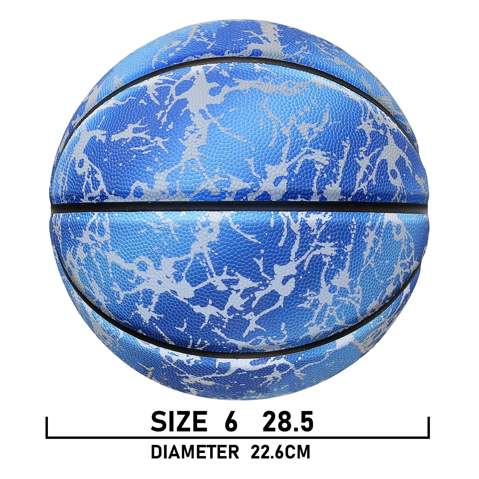 Night Use Composite Leather Luminous Size 5 6 7 Basketball For Boys&Girls-Night Ball Game,Glow In The Dark,In&Outdoor Training