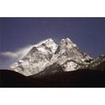 thumbnail image 1 of Night View with Star Trails - Ama Dablam Dingboche Nepal Poster Print, 1 of 1