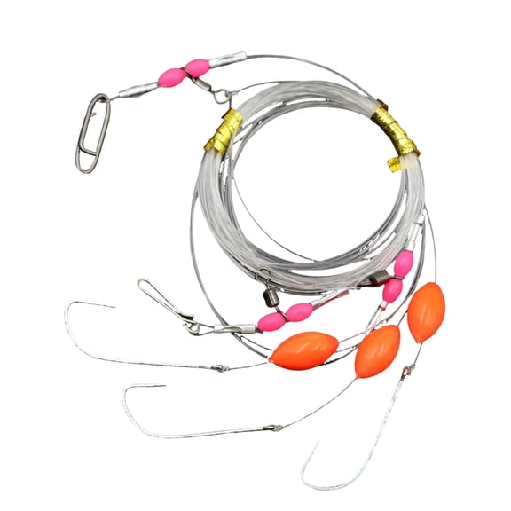 Night Visible Floating Fishing Rigs Fishing Float Floating Bobbers With Reinforced Nylon Line And Hook Designs