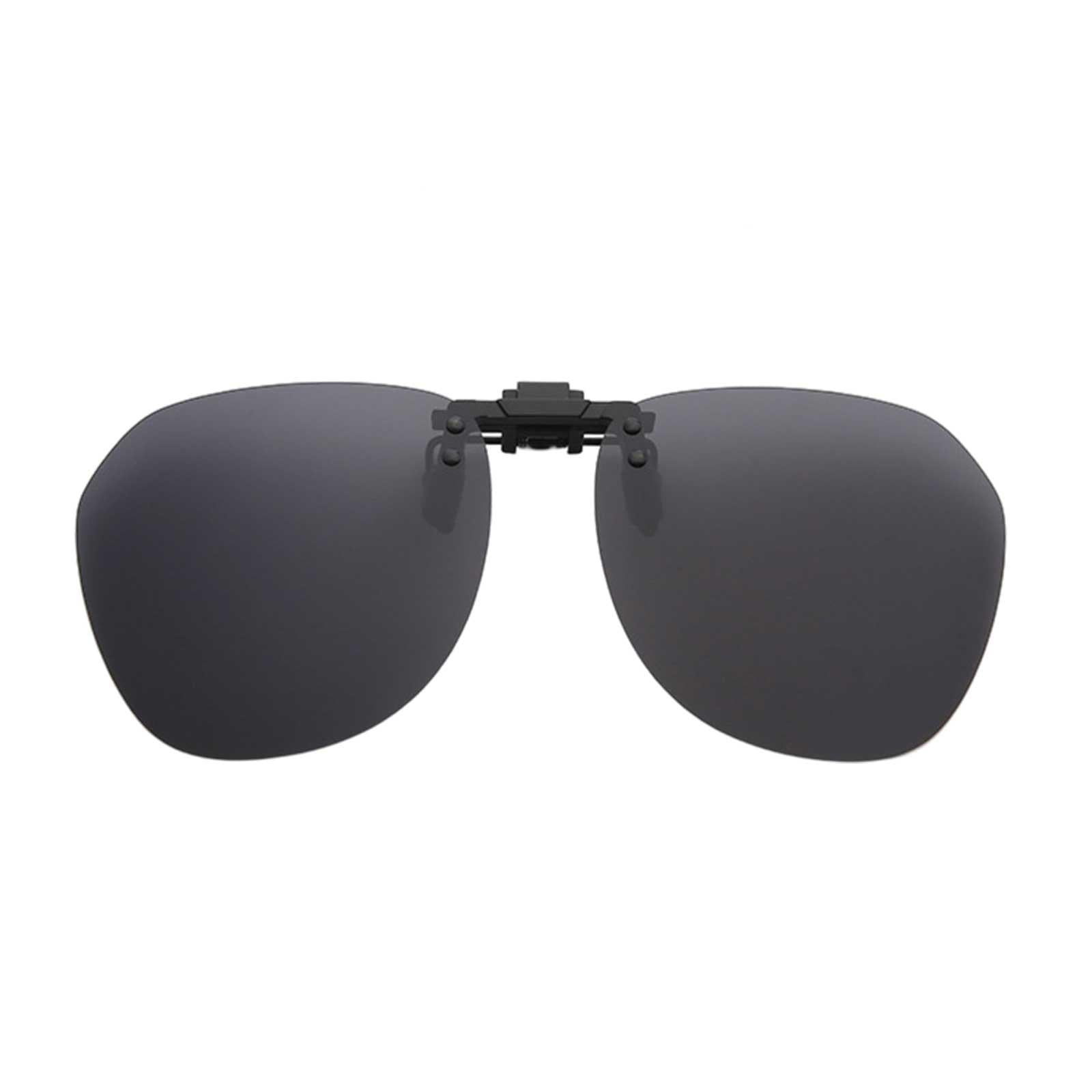 Night Vision Anti Glare Polarized Clip On Driving Glasses Lens UV400