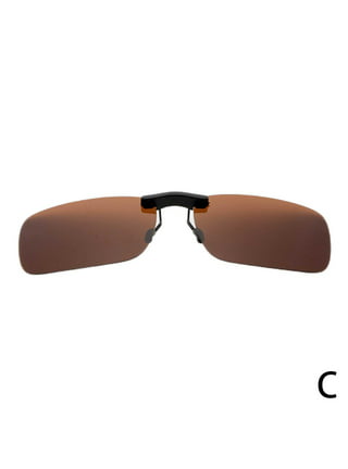 Polarised Flip up Clip On Sunglasses Risk Reducing Anti-Glare Sport Fishing  P7K9 