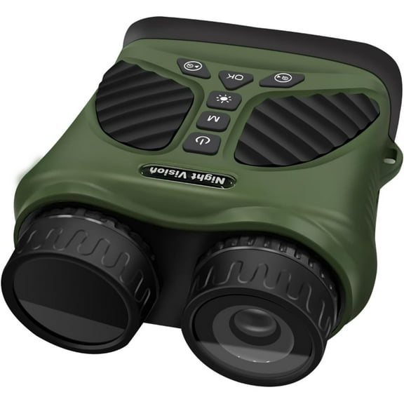 Night Vision Binoculars for Adults, Night Vision Binocular Device 2.5K HD Infrared Digital Camping Telescope 8X Zoom Outdoor Night Vision Goggles for Hunting & Camping (Green 1)