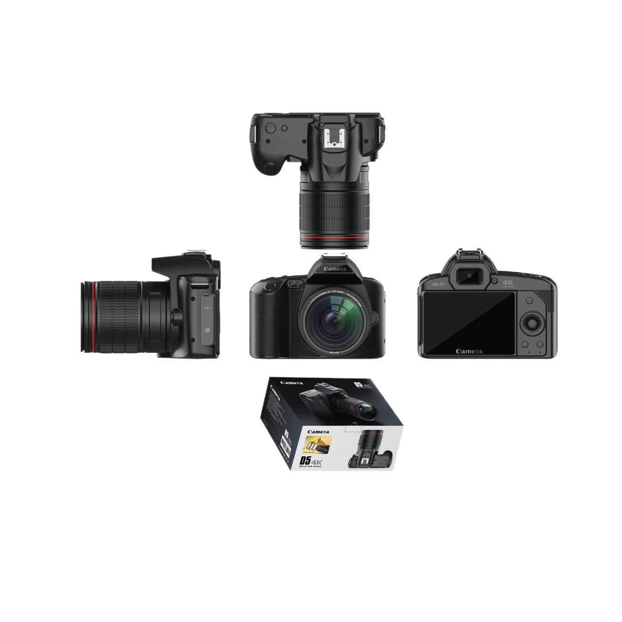 Night Vision DSLR Camera 4K Professional Camcorder Digital HD Video Recorder16X Time-Lapse Stabilizer Webcam Mp3 Player