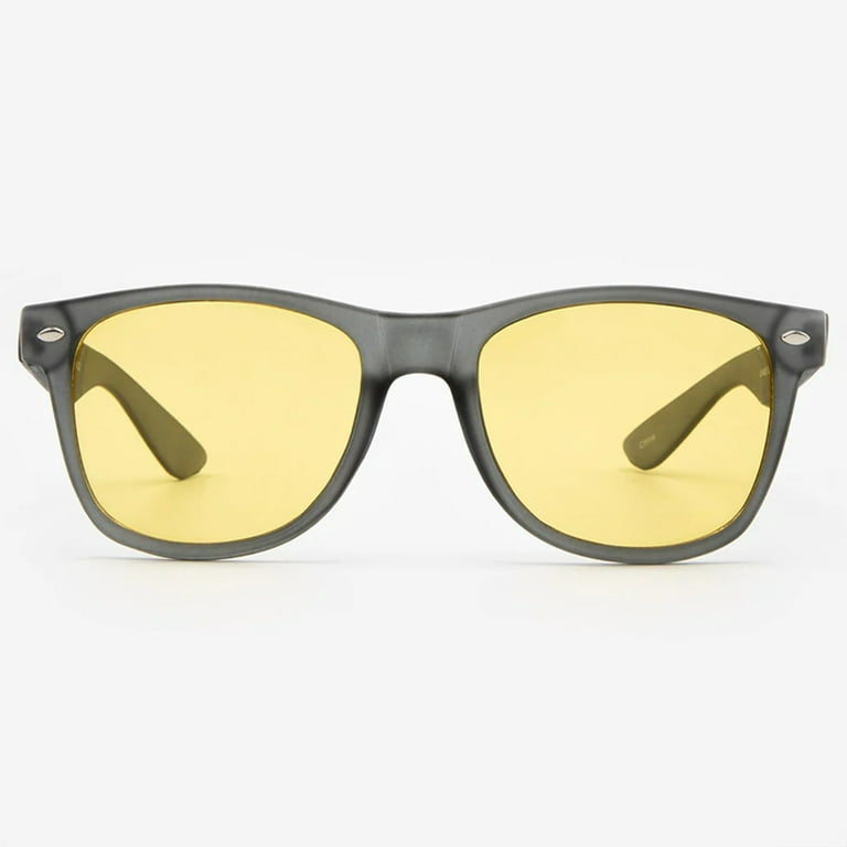 HD Night Driving Glasses Polarized Yellow Lens Anti Glare Vision Tinted  Unisex