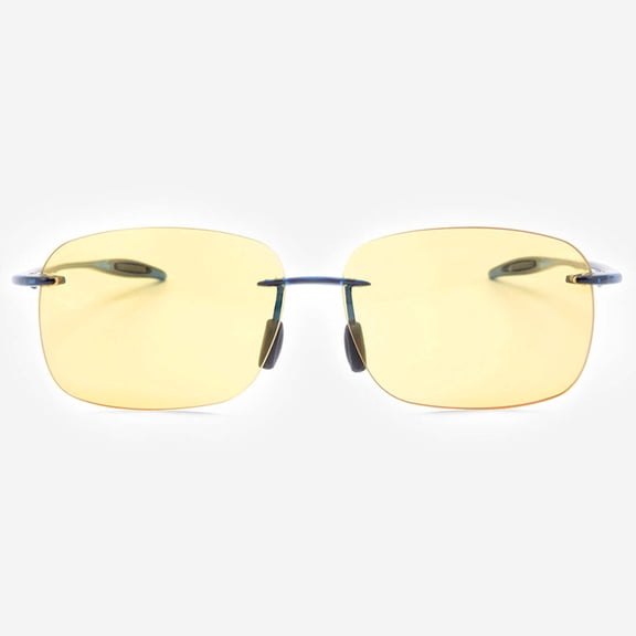 Night Vision Glasses Anti Glare Night Driving Glasses Yellow Tinted Sunglasses for Men and Women with HD Yellow Glasses for Night Driving Sun Glasses Maui Genoa in Blue