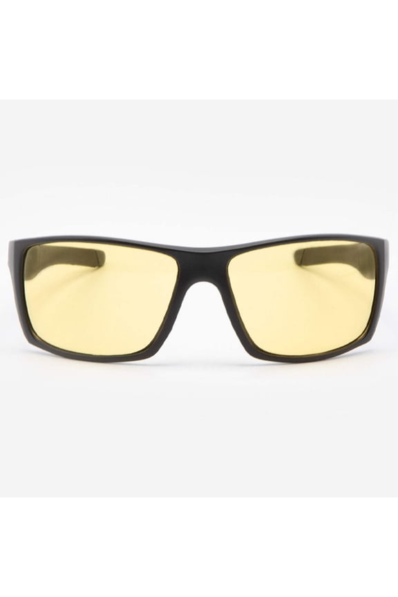 Night Vision Glasses Anti Glare Night Driving Glasses Yellow Tinted Sunglasses for Men and Women with HD Yellow Glasses for Night Driving Sun Glasses Wrap Around Sport Palermo in Black