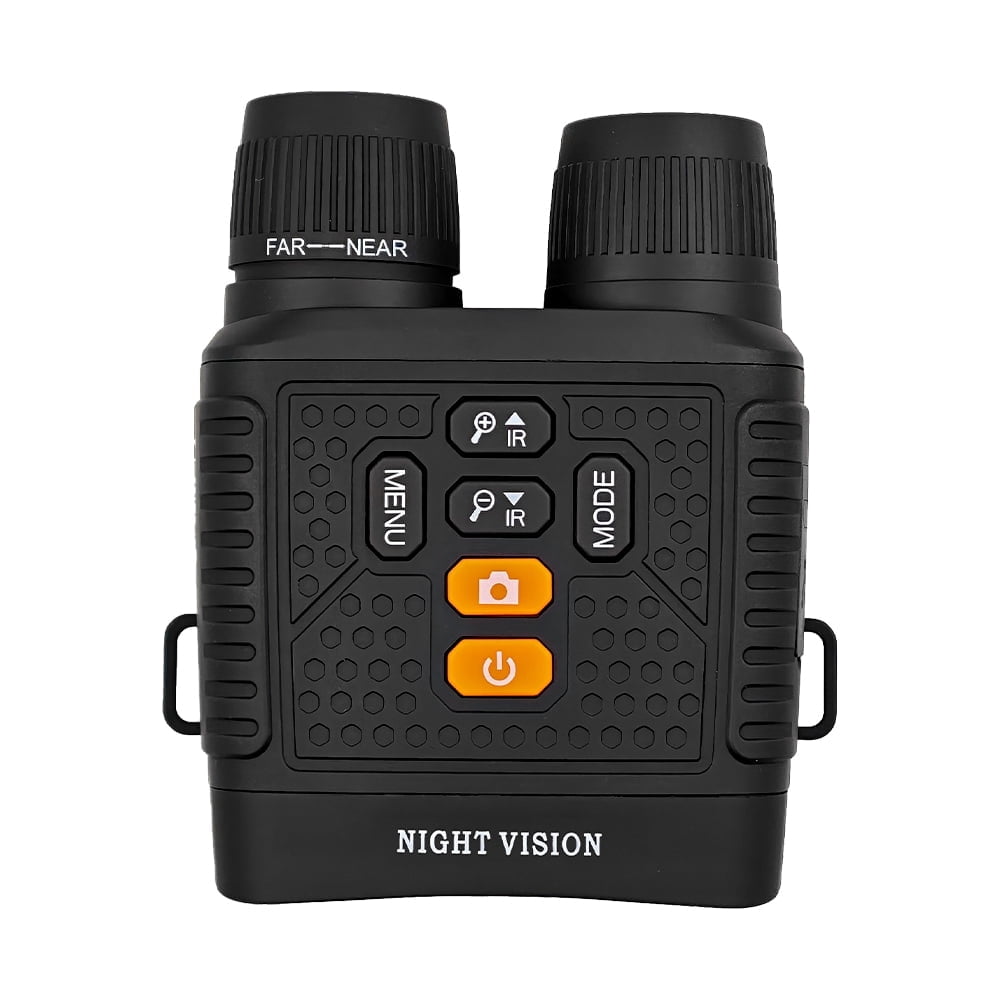 Night Vision Goggles Binoculars for Adults - 6X Digital Zoom, 3" HD Screen, Long Battery Life, Ideal for Hunting, Camping, Wildlife Watching & Home Security (Orange button)