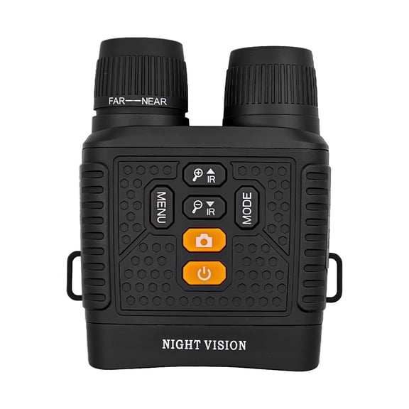 Night Vision Goggles Binoculars for Adults - 6X Digital Zoom, 3" HD Screen, Long Battery Life, Ideal for Hunting, Camping, Wildlife Watching & Home Security (Orange button)