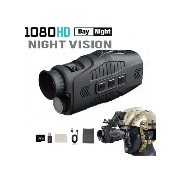 Night Vision Monocular,5X Digital Zoom 300m Full Dark Viewing Distance,1080p Sensor,HD Hunting Night Vision For Long Rang Infrared Goggles Night