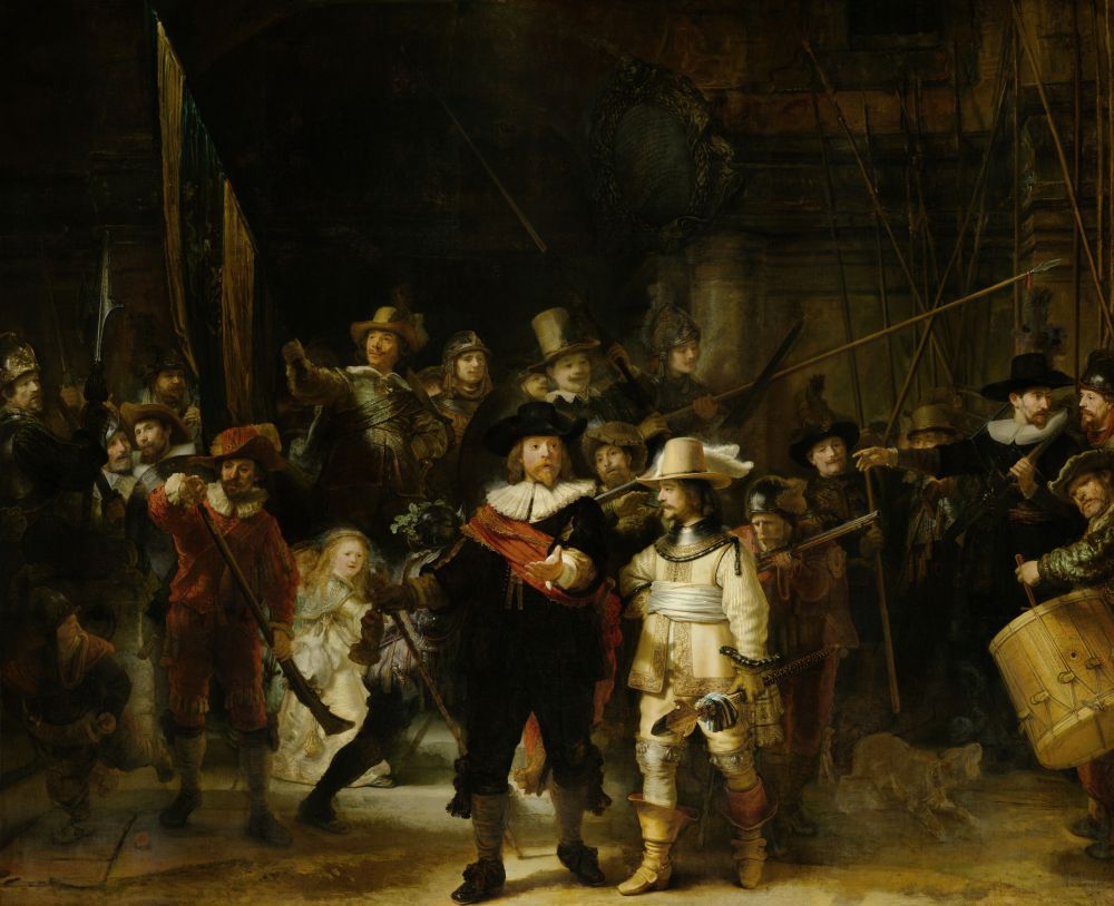 Night Watch Canvas Art - (24 x 18)