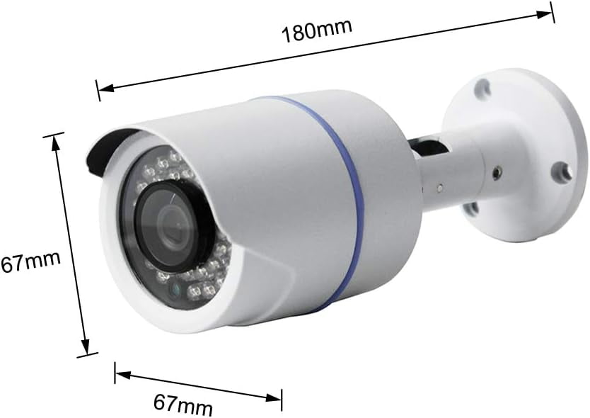 Night Watch Security 1 Pack Analog HD 1080p Wired Bullet Camera (White