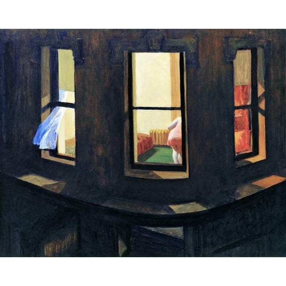 Night Windows-Edward Hopper - CANVAS OR PRINT WALL ART