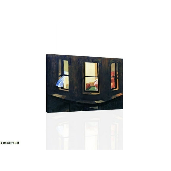 Night Windows-Edward Hopper - CANVAS OR PRINT WALL ART