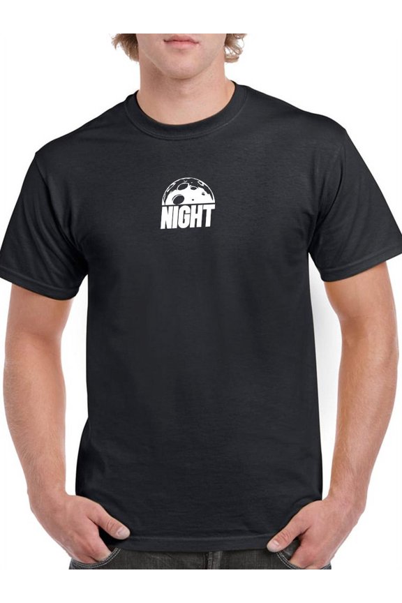Night With A Moon Drawing T-Shirt Men -GoatDeals Designs, Male Medium
