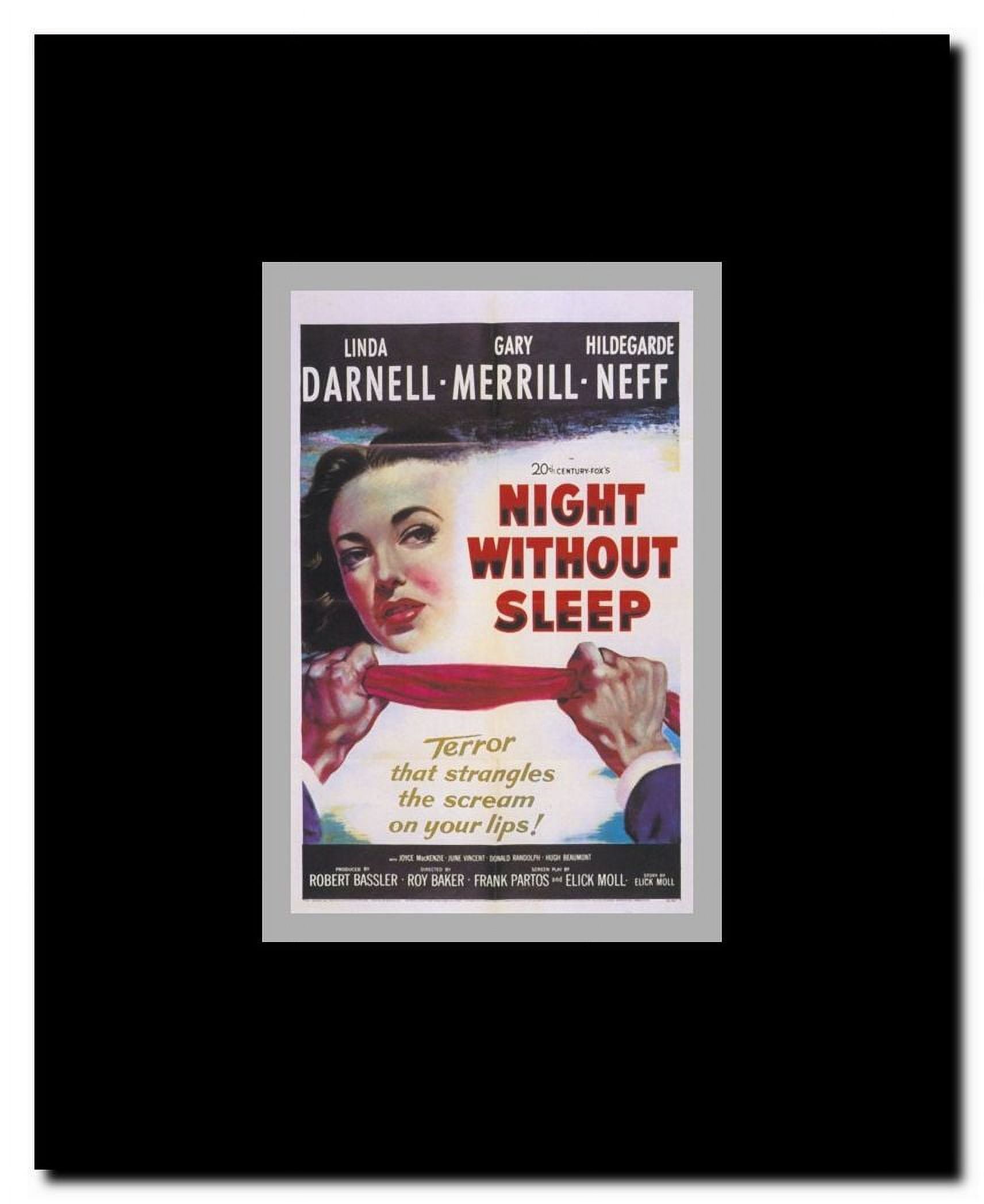 Night Without Sleep Framed Movie Poster