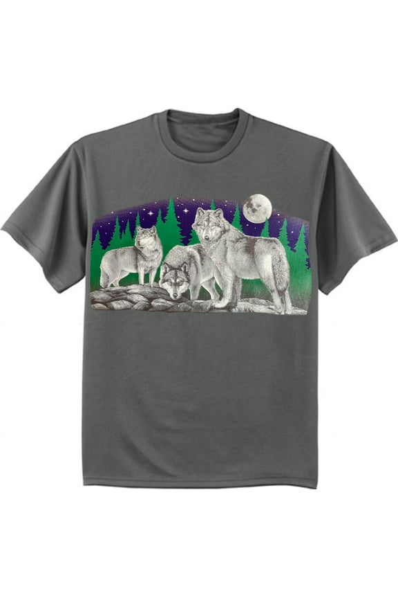 Night Wolves Wolf T-shirt Mens Graphic Tee