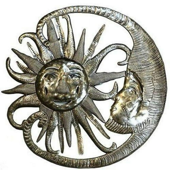 Night and Day 24-inch Metal Art - Croix des Bouquets (O)
