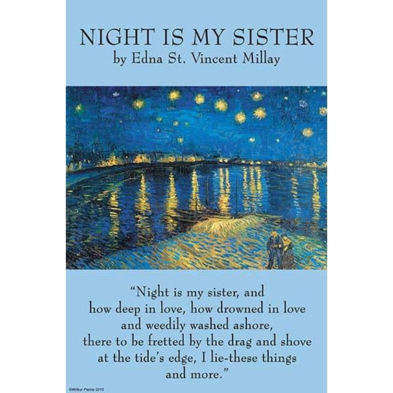 Night is My Sister-Fine Art Canvas Print (20" x 30")