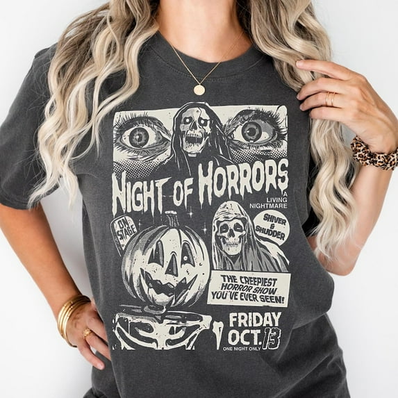 Night of Shirt, Halloween Shirt Designs, Night Shirt, Trendy Halloween Shirt, Halloween Shirt, Sublimation Designs Shirt