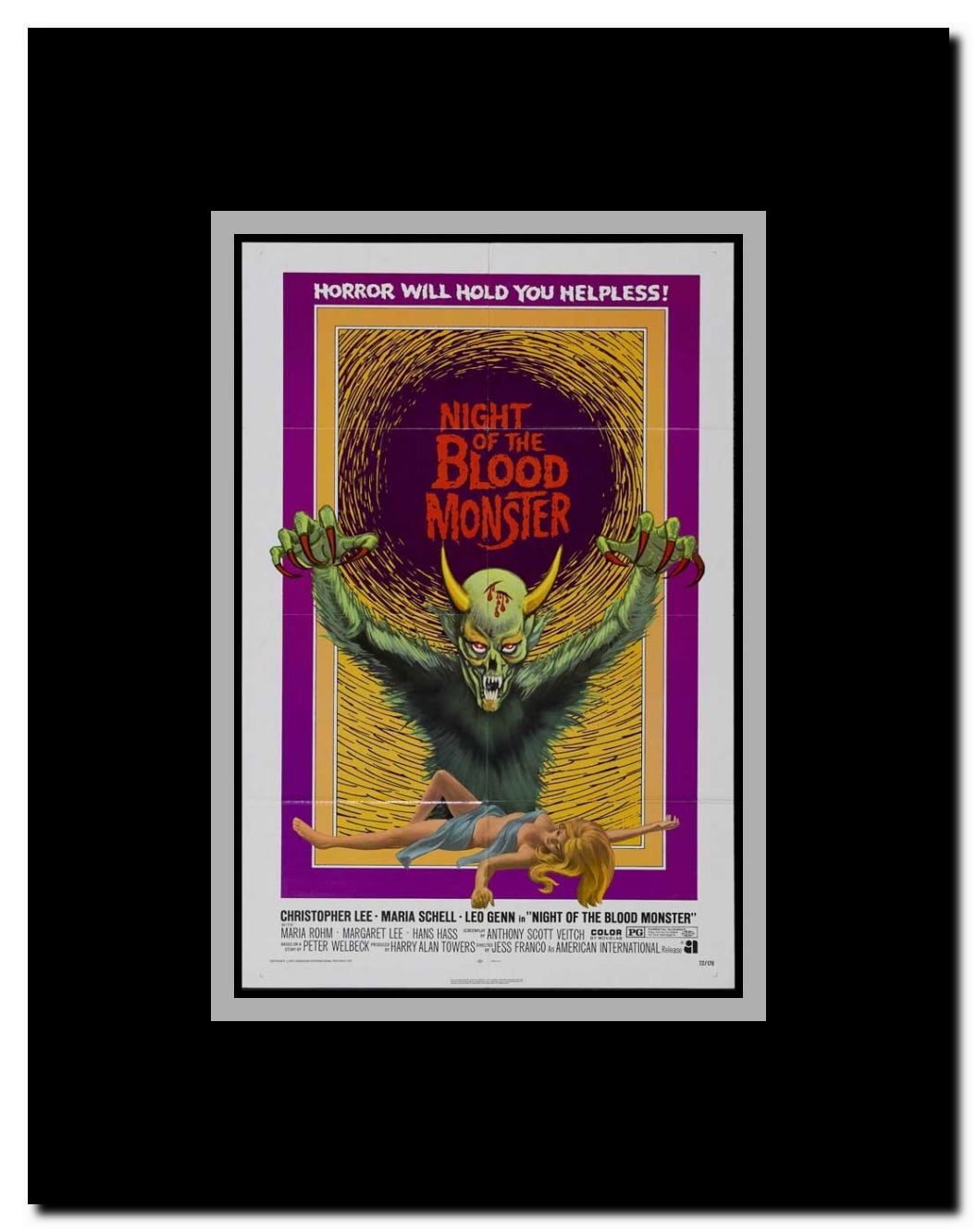 Night of the Blood Monster Framed Movie Poster