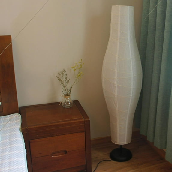 NightStand Floor Lamp Paper Shade for Bedrooms Parties Decor Easy Installation