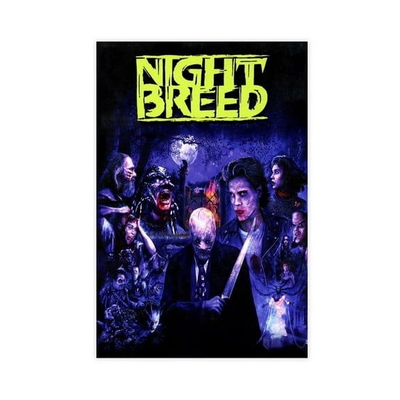 Nightbreed Horror Movie Poster Retro Classic Decoration Canvas Poster Wall Art Decor Print Picture Paintings for Living Room Bedroom Decoration Unframe