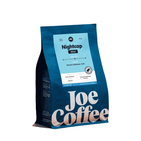 Nightcap Decaf - Roasted by Joe Coffee Company - Freshly Ground Coffee - 12oz Bag