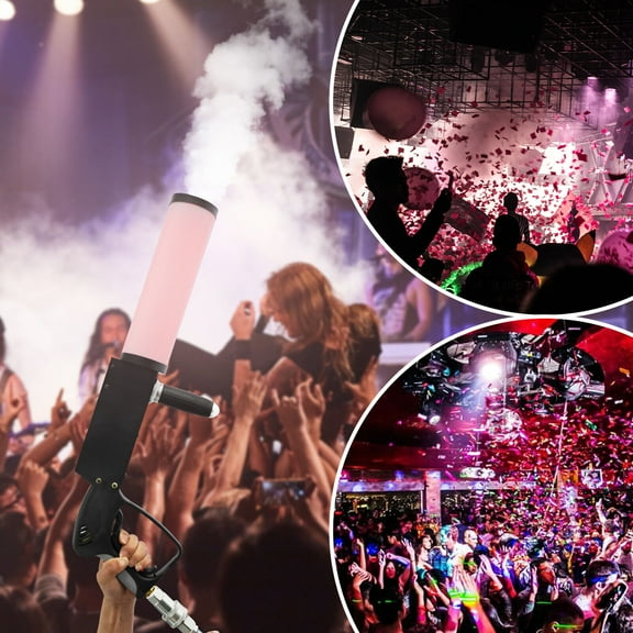 Nightclub Bar Party Led Cannon DJ Stage CO2 Jet Machine Effect Smoke Gun Fogger