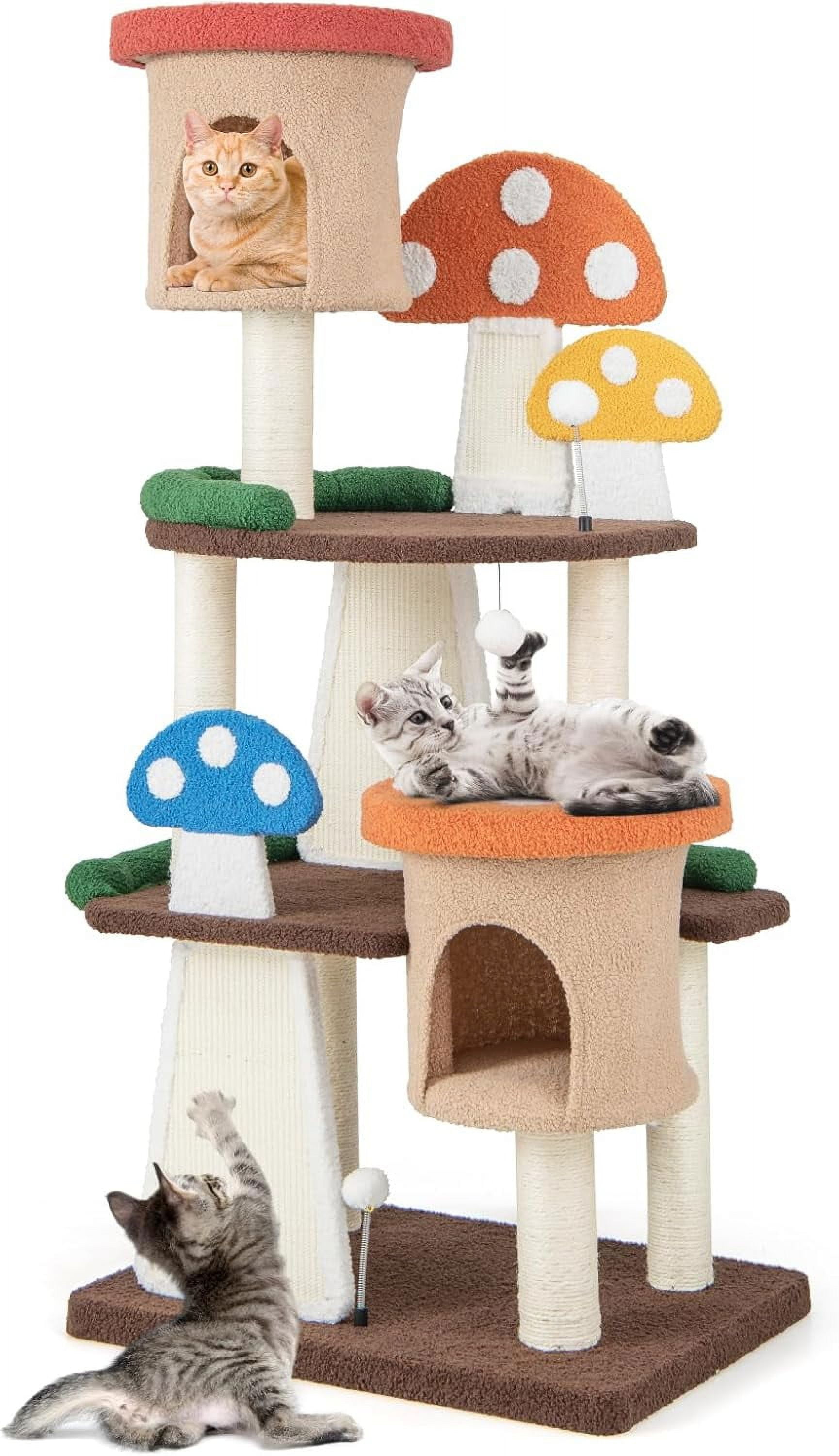 Nightcore Mushroom Small Cat Tree, 57.5