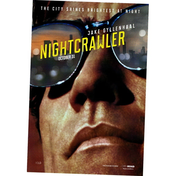 Nightcrawler Movie poster Metal Sign 8inx 12in Print on Metal 8x12 Square Adults Best Posters