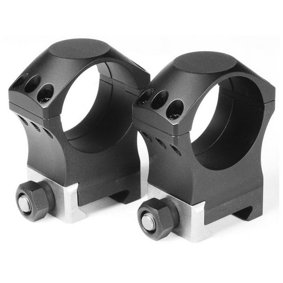 Nightforce X-Treme Duty Ultralite 6 Hole Picatinny 30mm Scope Rings Matte Black Low