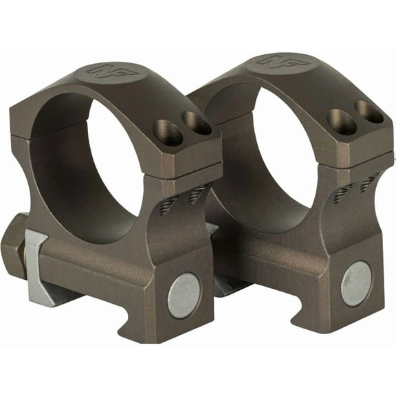 NightForce X-Treme Duty Ultralite 1.0" Medium 30mm 4 screw Dark Earth Rings Titanium/Alloy (A677)